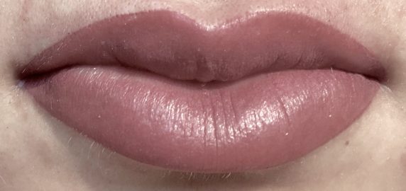 Lips after tattoo