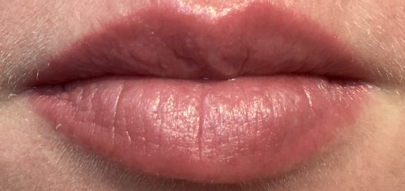 Client Lips with tattoo